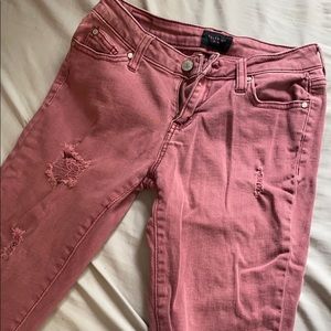 Celebrity pink mid rise skinny jeans